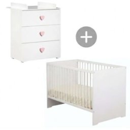 Baby Price Conjunto de muebles para bebé con cuna 120x60?cm