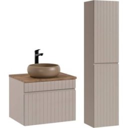 Petits meubles Conjunto mueble lavabo individual tableros de melamina y mdf cachemira