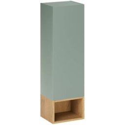 Petits meubles Armario de pared 1 hueco mate paneles laminados verde
