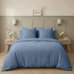 Febronie Funda nórdica algodón azul 260x240