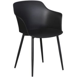 ebuy24 Gira 1 x silla de jardín, negro/negro