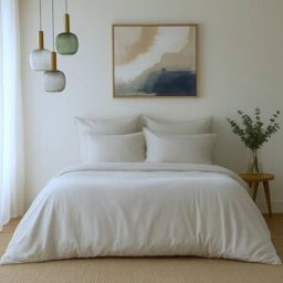 Febronie Funda nórdica algodón beige grisaceo 260x240