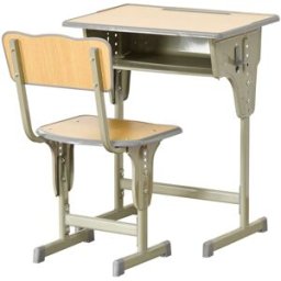 Homcom Pupitre infantil 60x40x76 cm madera natural