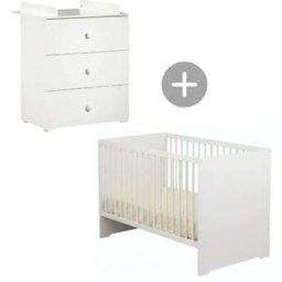 Baby Price Conjunto de muebles para bebé con cuna 120x60?cm