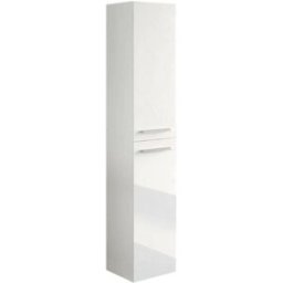 Dmora Columna de madera blanca brillante