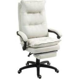 Vinsetto Silla de oficina 70x62x130 cm crema