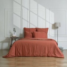 Febronie Funda nórdica algodón rojo toscano 240x220
