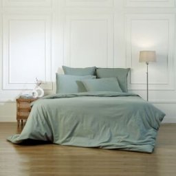 Febronie Funda nórdica algodón verde celadón 260x240