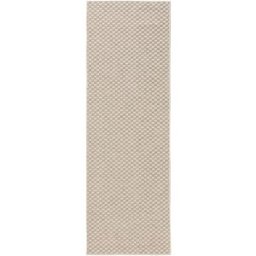 Benuta Alfombra de pasillo exterior crema/gris 77x240