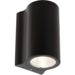 Lucide Lámpara de pared de aluminio con 1 led integrado, negro