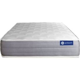 Actisom Colchón blanco con látex y espuma viscoelástica 120 x 195
