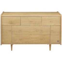 Sauthon Arcón de 5 cajones con 2 puertas, decoración