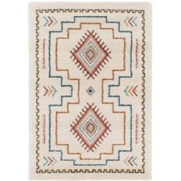 AFK Alfombra shaggy diseño suave y voluminosa beige 200 x 290 cm