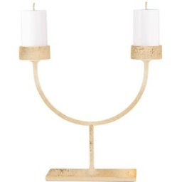 Zafferano Lámpara mesa pan de oro candelabro ip54, usb