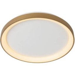 Lucide Lámpara de techo de acrílico con 1 led integrado, oro mate / latón