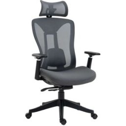 Vinsetto Silla de oficina 70x66x128 cm gris