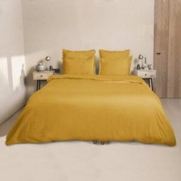 Febronie Funda nórdica algodón amarillo mostaza 200x200