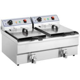 Royal Catering Freidora eléctrica - 2 x 16 L - 400 V 10010010