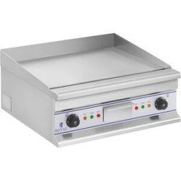 Royal Catering Plancha eléctrica fry-top doble - 60 cm - superficie lisa - 2 × 3.750 W 10010389