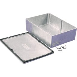 HAMMOND MANUFACTURING 1550WE - Carcasa de aluminio, 171 x 121 x 51 mm, plateado, IP66