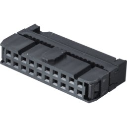 FREI PFL 20 - Conector hembra de montaje en poste, 20 pines, con protecci&oacu