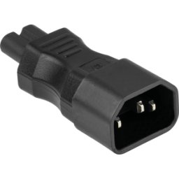 KABELMEISTER KM SKA-1470S - Adaptador de red, conector C14 a conector hembra C7, recto, negr