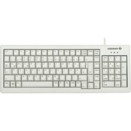 CHERRY G84-5200LCMDE-0 - Teclado, USB, gris claro, compacto