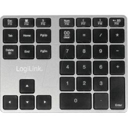 LOGILINK ID0187 - Bloque de numeración, Bluetooth, teclas de flecha, alumin