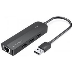 Vention Docking USB 2.0 - 3xUSB -1xMicro USB PD -1xRJ45 -Negro
