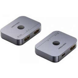 Vention Conmutador HDMI 4K Bidireccional AKPH0/ HDMI Hembra - 2x HDMI Hembra - USB Tipo-C Hembra