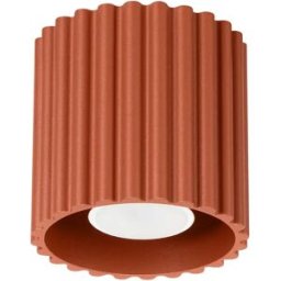 Plafón de techo Aura 1 rojo ocre GU10