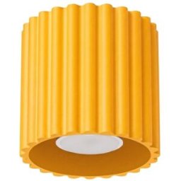 Plafón de techo Aura 1 Amarillo Gu10