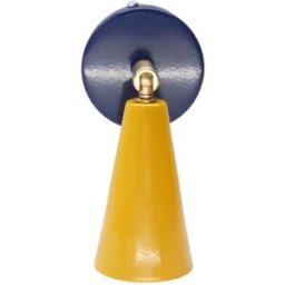Aplique vintage pequeño de colores POP Azul Mostaza