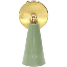 Aplique vintage pequeño de colores POP Latón Verde Oliva