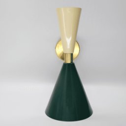 Aplique Conos 1 luz Beige Verde Botella