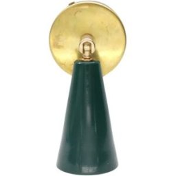 Aplique vintage pequeño de colores POP Latón Verde Botella