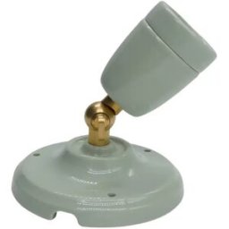 Aplique de pared LUR cerámico Verde Oliva Latón