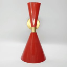 Aplique Conos 1 luz Rojo Rojo