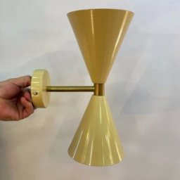 Aplique Conos 2 luces grandes Granate