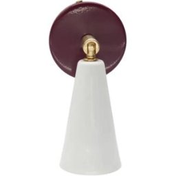 Aplique vintage pequeño de colores POP Granate Blanco