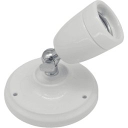 Aplique de pared LUR cerámico Blanco Cromo