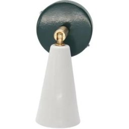 Aplique vintage pequeño de colores POP Verde Botella Blanco