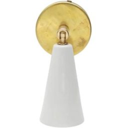 Aplique vintage pequeño de colores POP Latón Blanco