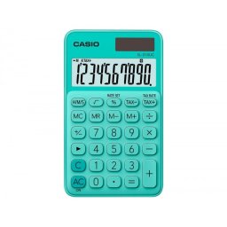Calculadora casio sl-310uc-gn bolsillo 10 digitos tax +/- tecla color verde