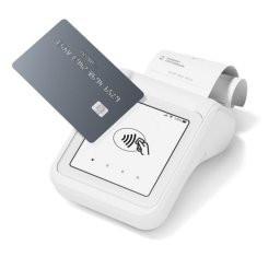 Datáfono SumUp Solo + Impresora Blanco 4G WiFi Recibos Batería 800 Impresiones