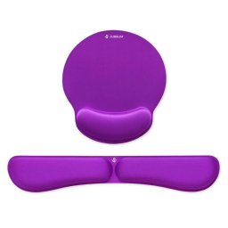 Reposamuñecas Subblim Ergo Memoryflex Alfombrilla Púrpura Espuma Portátil