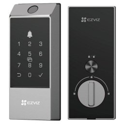 Cerradura inteligente EZVIZ DL04 Pro WiFi Huella dactilar App Tarjeta NFC Alarma integrada