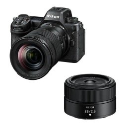 Cámara Mirrorless Nikon Z6 III 24.5MP Sensor Full-Frame + Objetivos 24-120mm f/4 y 28mm f/2.8