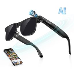 Blackview BV200 Gafas Inteligentes Cámara HD Altavoces IA Integrada Traductor Negro