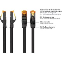 Cable de red patch Varia CAT7 S/FTP RJ45 0,25 m